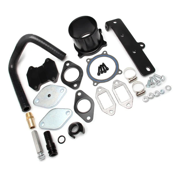 Seguler 5″ Turbo Back Exhaust DPF Delete Pipe & Cooler & Throttle EGR Valve Delete Kit for 2013-2018 6.7L Dodge Ram Cummins