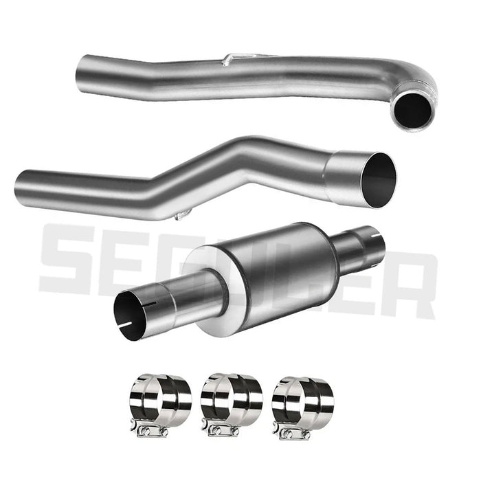 Seguler 2011-2015  Chevy/GMC Duramax 4“ Diesel LML DPF & CAT Delete Pipe (with Muffler)