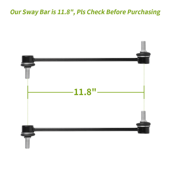 Seguler 2004-2012 Chevy Malibu 8pcs Lower Control Arm Ball Joint Sway Bar Link Kit