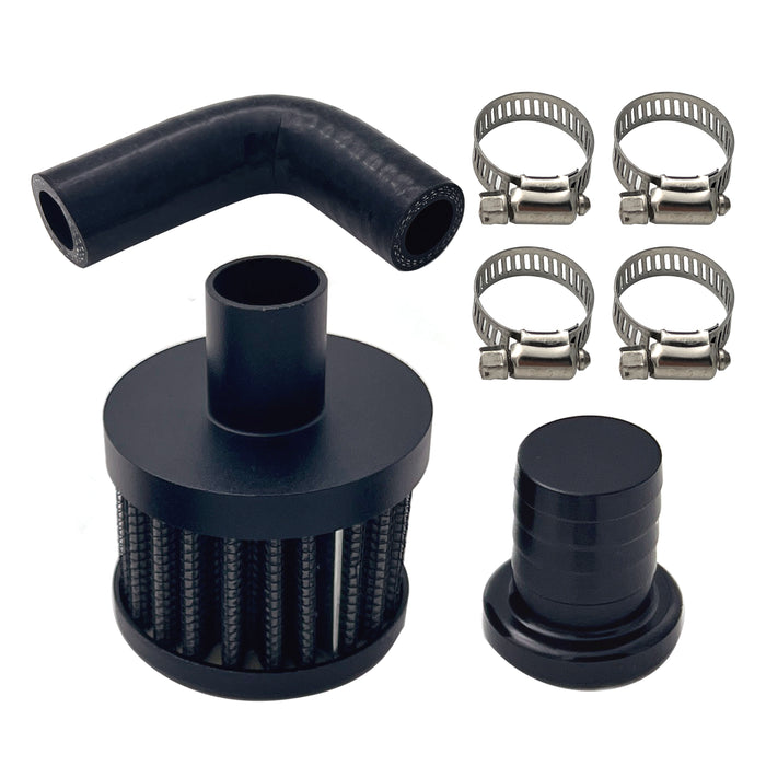 Seguler 2007.5-2018 6.7L Dodge Ram Cummins 2500 3500 Diesel CCV Black Crankcase Ventilation & EGR Valve Delete Kit