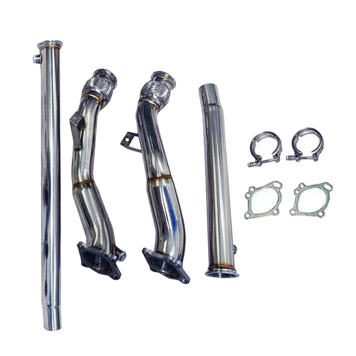 Seguler 1997-2005 K04/RS6 Fits Audi S4 B5 A6/Allroad C5 2.7L Bi Turbo 3"-2.5" Catless Downpipe Exhaust