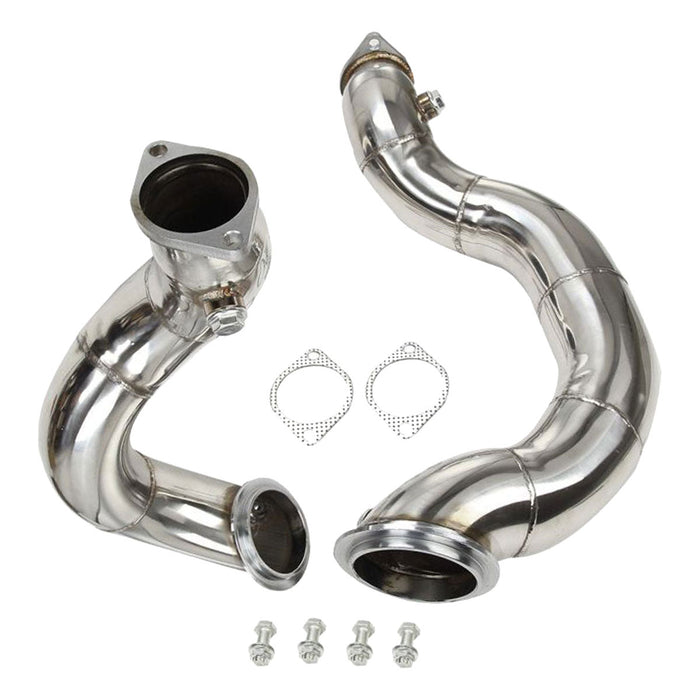 Seguler 2007-2011 BMW N54 335i E90 E92 3 inch Stainless Steel Exhaust Downpipe Pipes compatible Generic