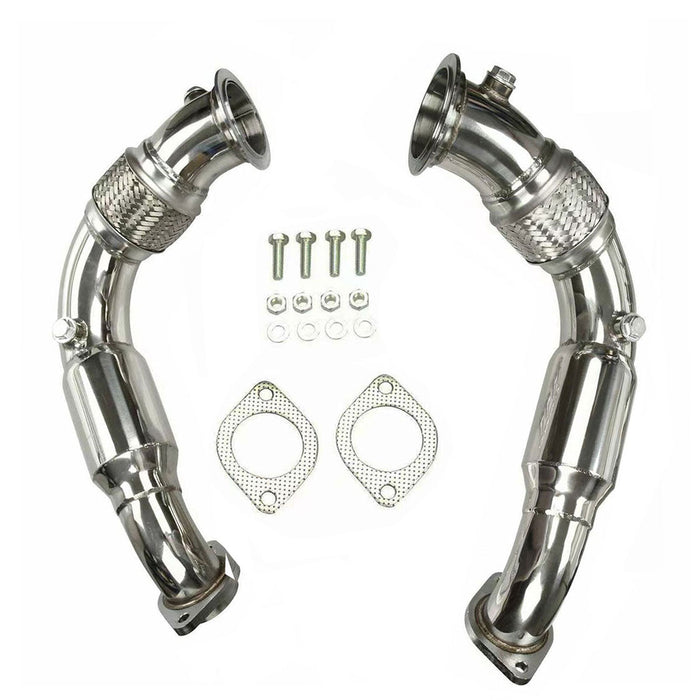 Seguler 2008-2014 BMW X6/X5 550I 650I 750I B7 N63B44 4.4L V8 Twin Turbo Catless Downpipe Exhaust