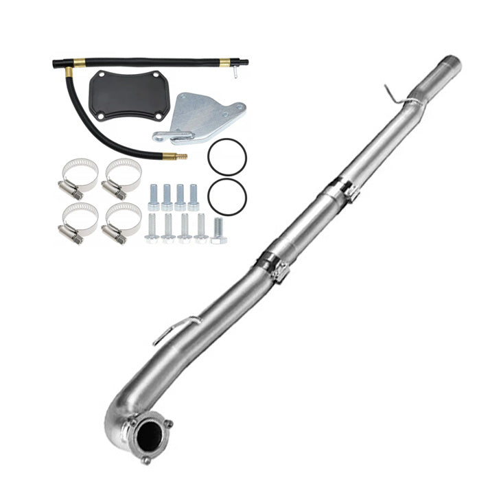 Sehuler 4" Diesel LML DPF & CAT Delete Pipe & EGR Valve Cooler Delete Kit for 2015.5-2016 Chevy/GMC Duramax