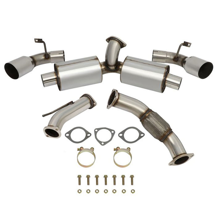 Seguler 1991-1995 2.0L Toyota MR2 Turbo SW20 Catback Exhaust System w/4.5" Dual Burnt Muffler Tip