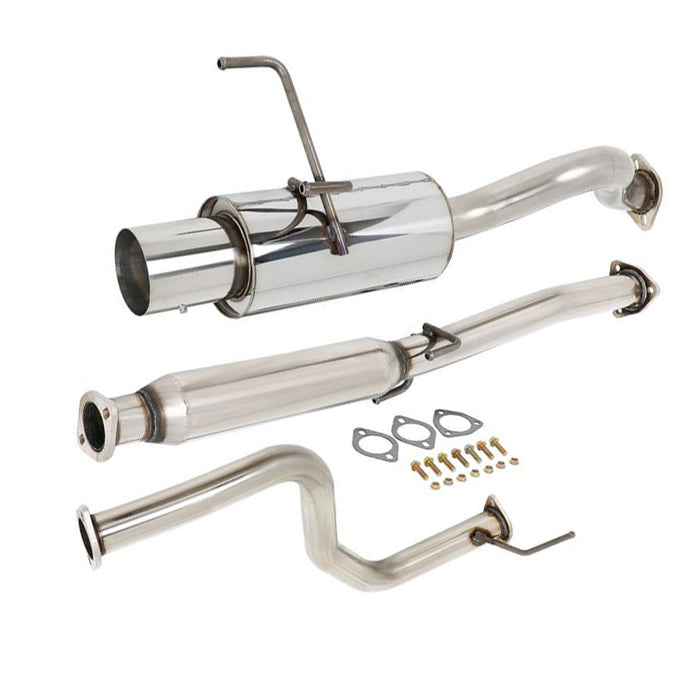 Seguler 1992-1995 1.5L Honda Civic 4" Rolled Muffler Tip Racing Catback Exhaust System