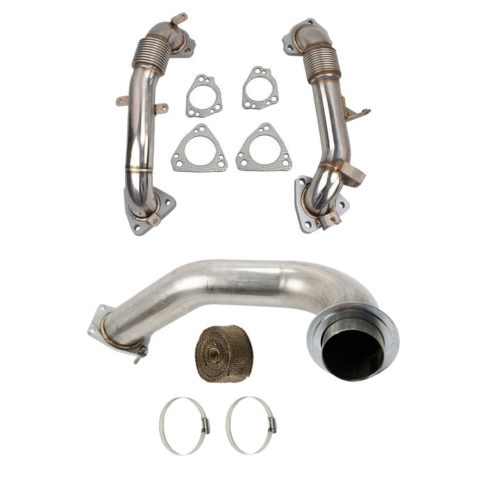 Seguler 2017-2023 6.6L L5P Duramax 3.5" Downpipe & 3.5" High Flow Exhaust Up Pipes