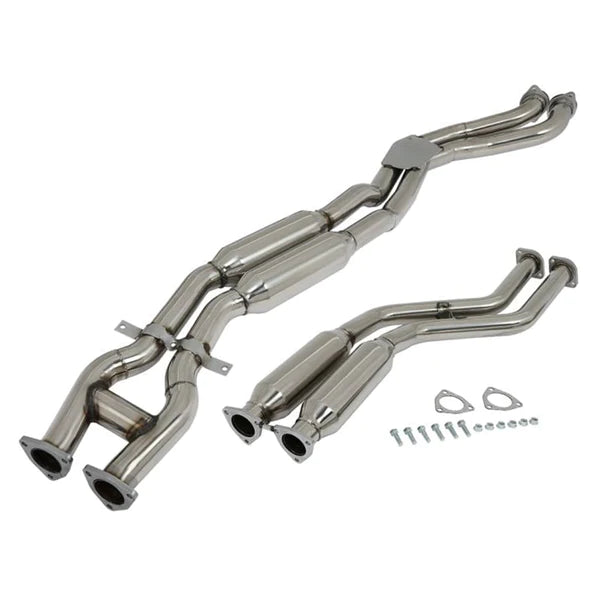Seguler 1999 2001 2003-2006 BMW M3 3.2L Catback Exhaust System Down Pipe Rounded Front Pipe Muffler Generic