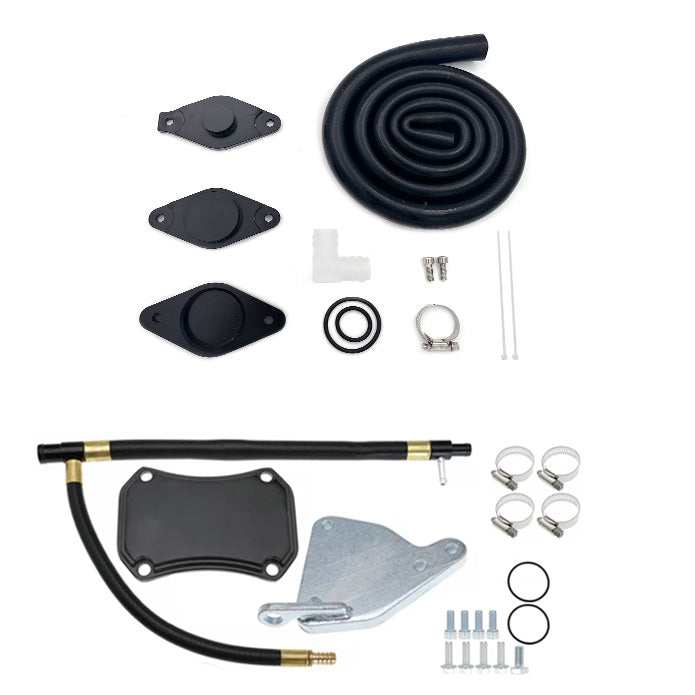 Seguler CCV PCV ReRoute & EGR Valve Cooler Delete Kit for 2011-2016 6.6L Chevy Duramax LML