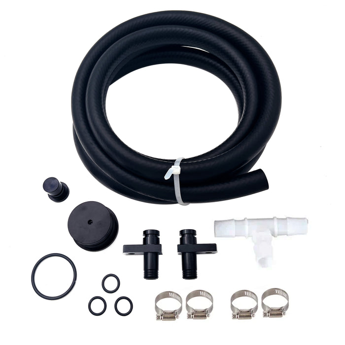 Seguler 2004-2005 6.6L Chevy GMC Silverado LLY Duramax Turbo Piping CCV PCV Reroute & EGR valve Delete Kit