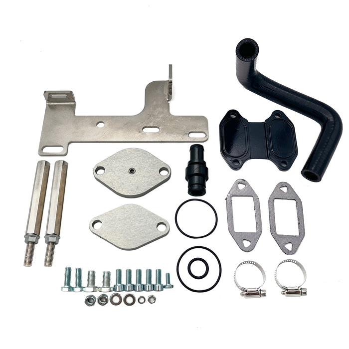 Seguler 2013-2014 6.7L Dodge Ram Cummins 3500 4'' Exhaust Tube Pipe/Cab & Chassis Throttle Valve Cooler EGR Valve Delete Kit