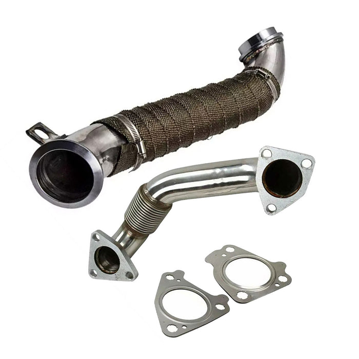 Seguler 2004.5-2010 6.6L Chevy GMC Duramax Passenger Side Up-Pipe & 3'' Downpipe Exhaust