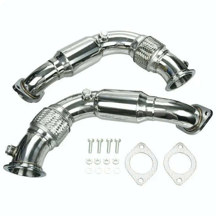 Seguler 2008-2014 BMW X6/X5 550I 650I 750I B7 N63B44 4.4L V8 Twin Turbo Catless Downpipe Exhaust