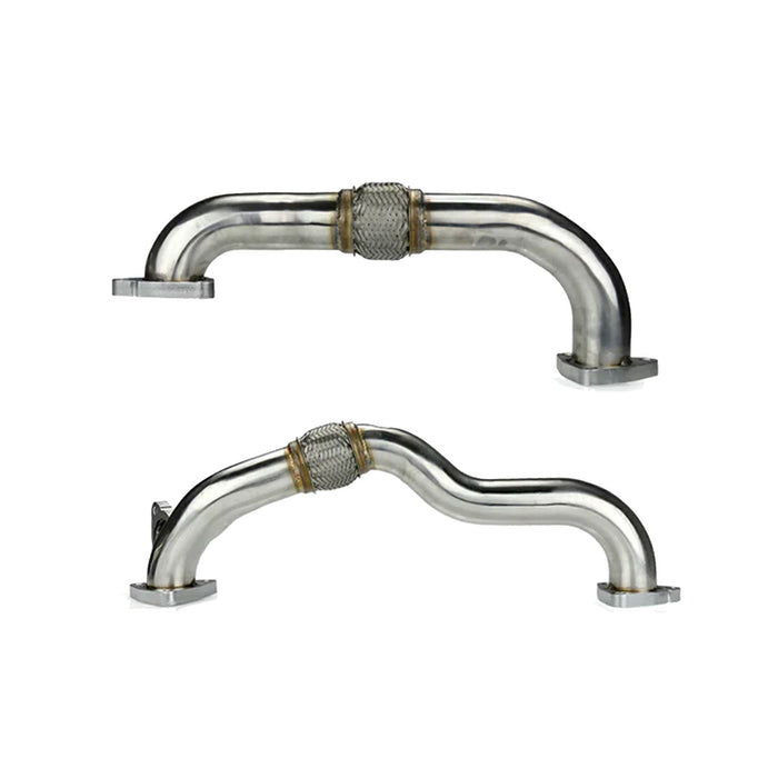 Seguler 2008-2010 6.4L Ford F250 F350 F450 F550 Powerstroke Diesel Heavy Duty Polished Exhaust Up-Pipe