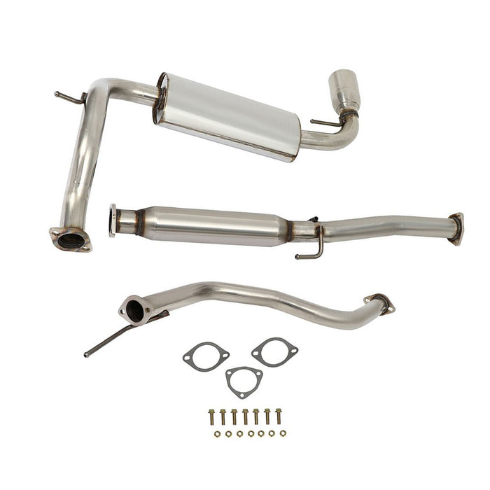 Seguler 1988-1991 1.5L Honda Civic 4" Rolled Muffler Tip Racing Catback Exhaust System