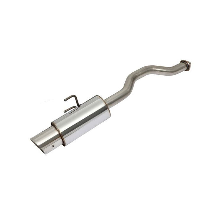 Seguler 1992-2000 1.6L Honda Civic 4 Inch Burnt Rolled Muffler Tip 2.25" Catback Exhaust System