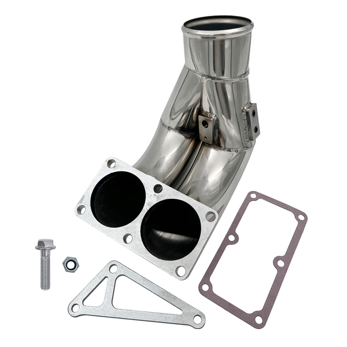 Seguler 2010-2014 6.7L Dodge Ram Cummins 3.5" High Flow Intake Manifold Elbow Horn Tube/EGR Throttle Cooler Valve