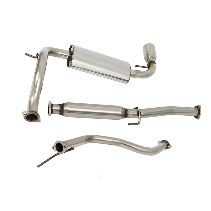 Seguler 1988-1991 1.5L Honda Civic 4" Rolled Muffler Tip Racing Catback Exhaust System