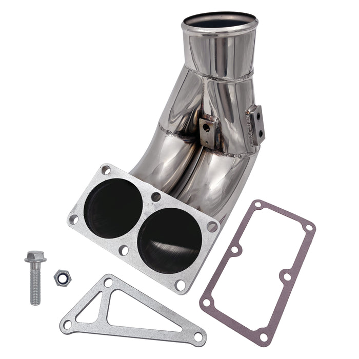 For 2007-2018 6.7L Dodge RAM 2500 3500 Cummins Diesel 3.5inch High Flow Intake Manifold Elbow Tube Horn