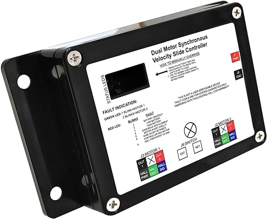 Seguler 13398-DO Dual Synchronous Velocity Slide Controller Assembly for Controller V-Sync II Compatible for in-Wall Slide-Out on RV