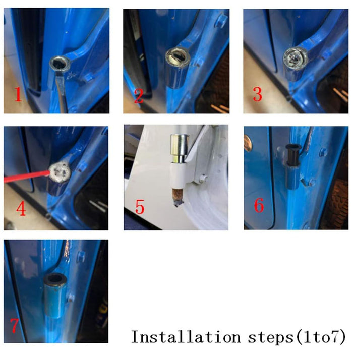 for 2007-2023 Wrangler JK JKU JL JLU Gladiator JT Door Bushing Removal Tool Hinge Liners  and 4 Pins)
