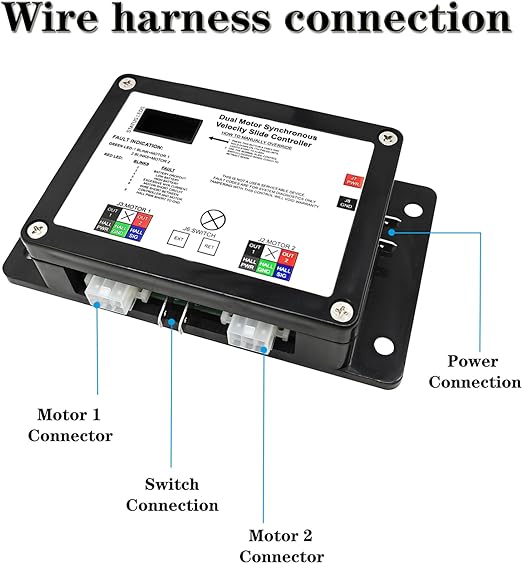 Seguler 13398-DO Dual Synchronous Velocity Slide Controller Assembly for Controller V-Sync II Compatible for in-Wall Slide-Out on RV