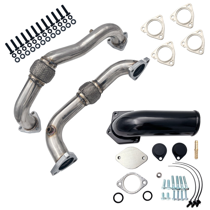 5" DPF/DEF/EGR Delete for 2008-2010 6.4L Ford Powerstroke All-in-One Kit