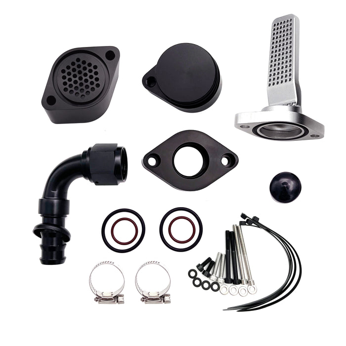 Seguler 2011-2023 6.7L Ford Powerstroke CCV PCV Reroute Engine Ventilation Kit(No tube)