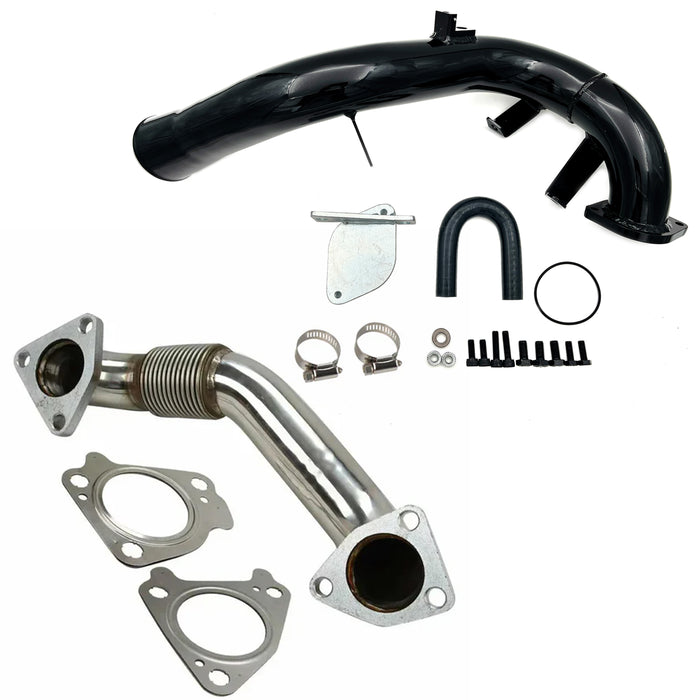 Seguler 2007.5-2010 6.6L Chevrolet GMC Duramax Passenger Up-Pipe & Intake Tube & EGR valve Delete Kit