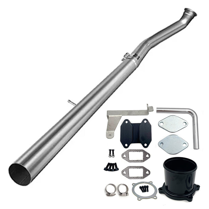 Seguler 4" DPF Delete Race Pipe & Diesel EGR Delete Kit for 2007.5-2009 6.7L Dodge Ram Cummins