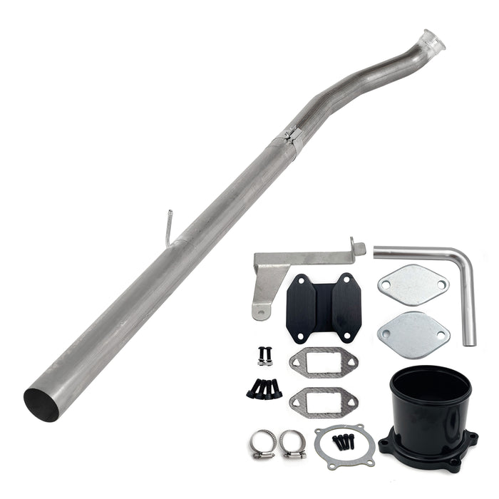 Seguler 4" DPF Delete Race Pipe & Diesel EGR Delete Kit for 2007.5-2009 6.7L Dodge Ram Cummins