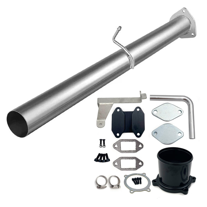 Seguler 4" Exhaust DPF Race Pipe & Diesel EGR Delete Kit for 2007-2009 6.7L Dodge Ram Cummins