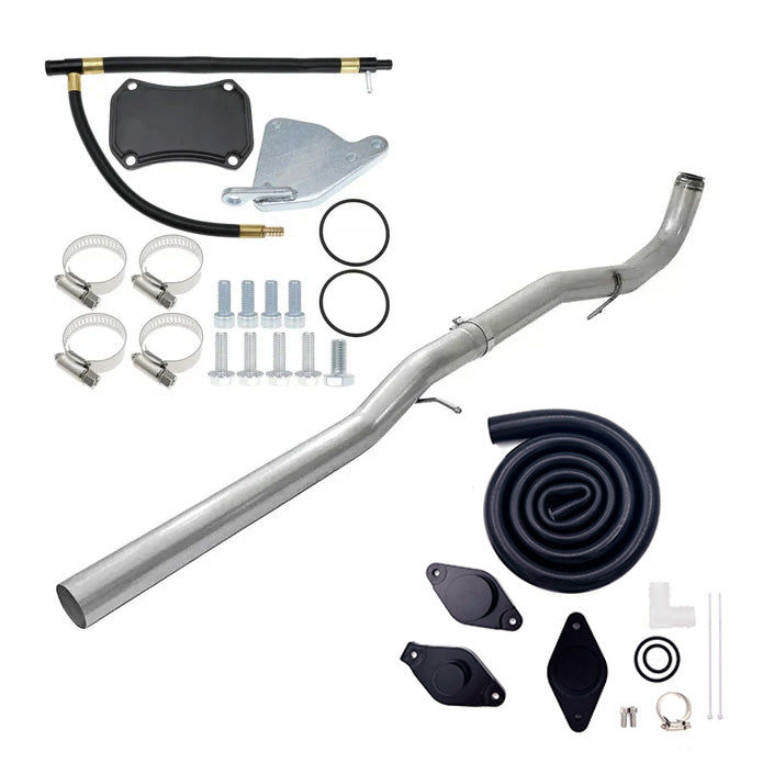 Seguler 4" DPF & CAT DPF/CCV/EGR Delete Kit for 2011-2015 6.6L Chevy/GMC Duramax Diesel LML